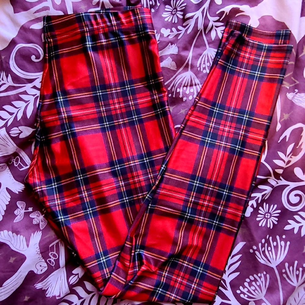 Reserved for Katie Blackmilk red tartans